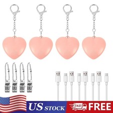 1-4PCS Rechargeable Heart Shape Touch Sensing Light Keychain Creative Gifts 2026