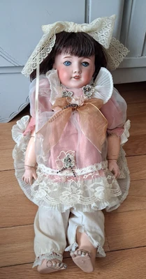 RARE Poupée porcelaine UNIS FRANCE 71 149 301 bouche ouverte corps Jumeau T 6 - Photo 1/4