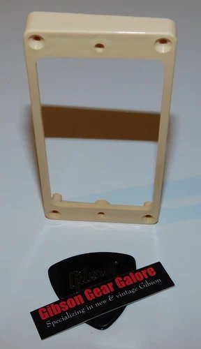 Gibson Les Paul Pickup Ring Creme Humbucker Bridge Guitar Parts SG Cream EXP D