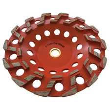 7" Aggressive Diamond Grinding Concrete Cup Wheels 7/8"-5/8" Arbor #20/25 Grit