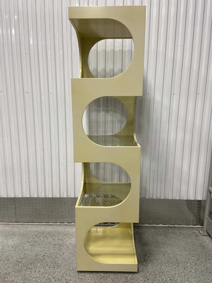 EDWARD WORMLEY for DUNBAR Mid Century Modern Etagere Shelf with Original Labels - Image 3 of 4