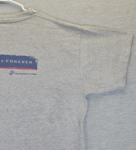 VTG United States Marine Corps Tshirt XL Gray MARINES Single Stitch Made In USA - Picture 20 of 24