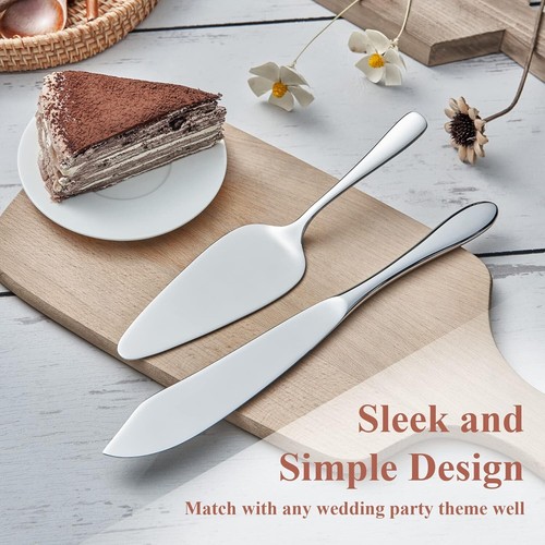 Cake Cutting Set for Wedding, Cake Knife and Server Set Classic Design Christmas - Picture 4 of 5