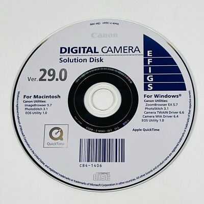 Canon Digital Solution Disk Canon Digital Camera Solution Disk