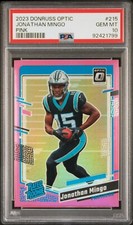 2023 NFL Optic Pink Prizm Jonathan Mingo Rated Rookie Card 215 *GEM MINT PSA 10*