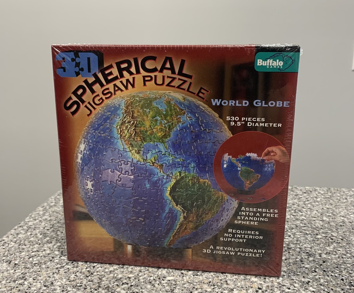 Buffalo Games 3D World Globe Spherical Jigsaw Puzzle 9.5