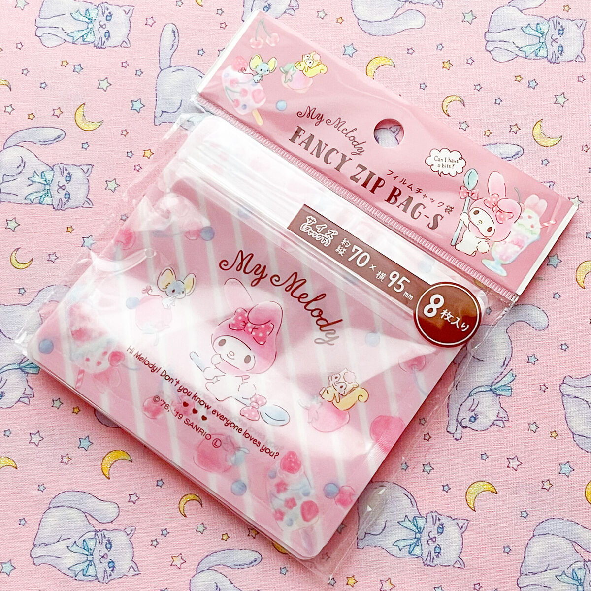 Sanrio Characters Kawaii Mini Zip Lock Pouch Bags - set of 3 pieces from  Japan