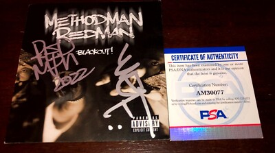 Method Man Redman The Blackout Signed Autographed CD Cover PSA E2 | eBay