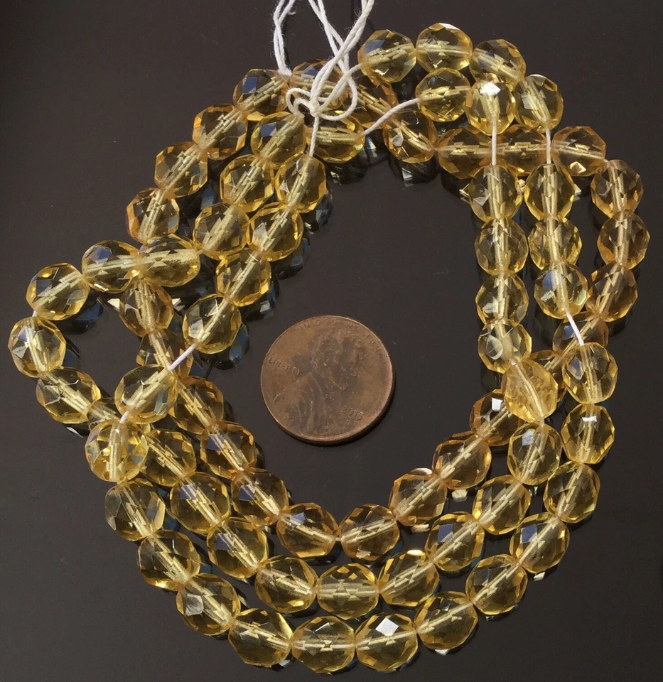 Increíbles cuentas de vidrio pulido al fuego de miel checa comercial de 8 mm - 50 cuentas Foto 2 de 3