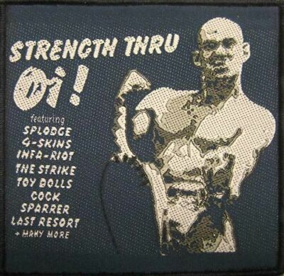 Strength Thru Oi! Patch Aufnäher Metal NEU & OFFICIAL!
