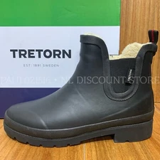 TRETORN Women's Lina Short Rain Boot Waterproof Chelsea ~ Black ~ Various Sizes