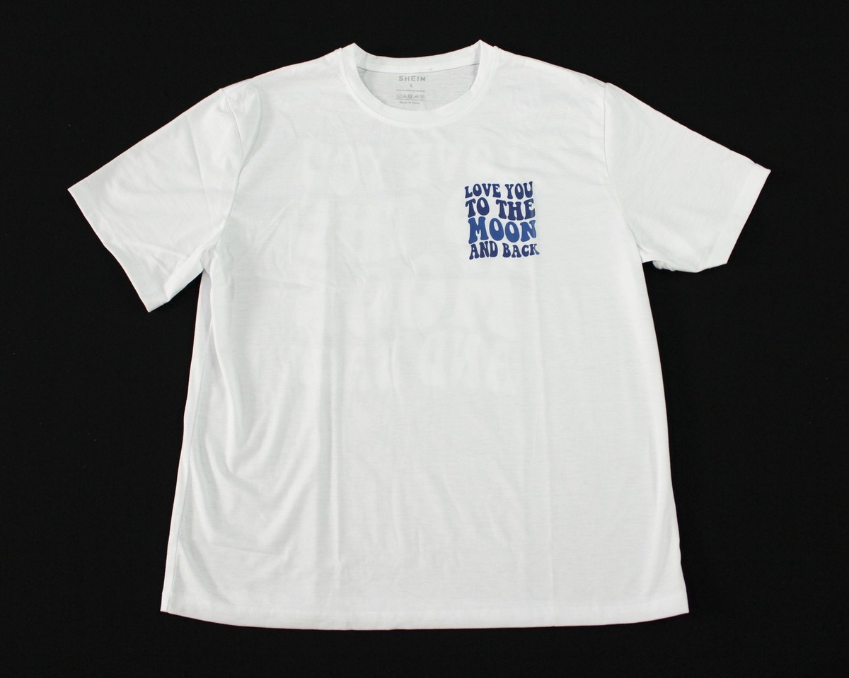 Shein Men's Love You To The Moon And Back Graphic T-Shirt JL3