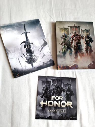 Pakiet gier For Honor Ps4 - Steelbook Soundtrack i karty graficzne - fabrycznie nowy - Zdjęcie 1 z 8