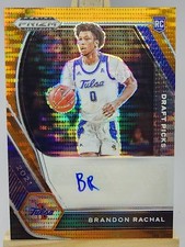 Brandon Rachal 2021 Panini Prizm DP Autograph Orange Pulsar #DP-BRA /49 Auto RC