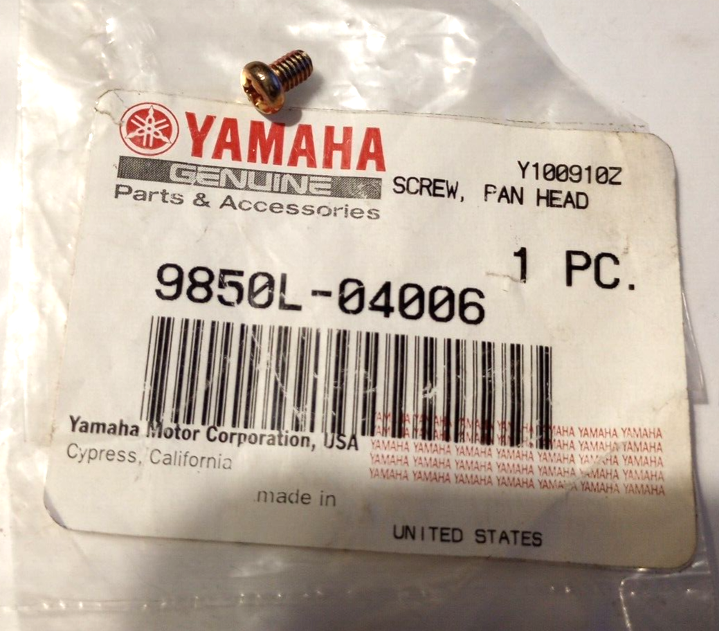 その他 COR MAN Yamaha Pan Head Screw NOS 9850L-04006 (L-6549) | eBay