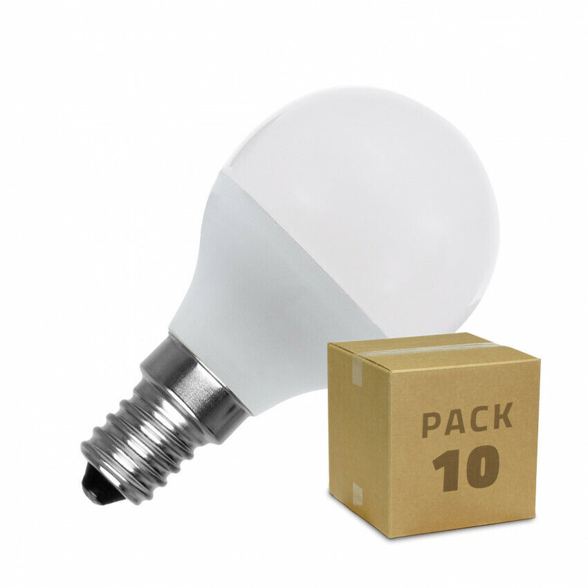 Pack Bombillas LED E14 Casquillo Fino G45 5W (10 un)