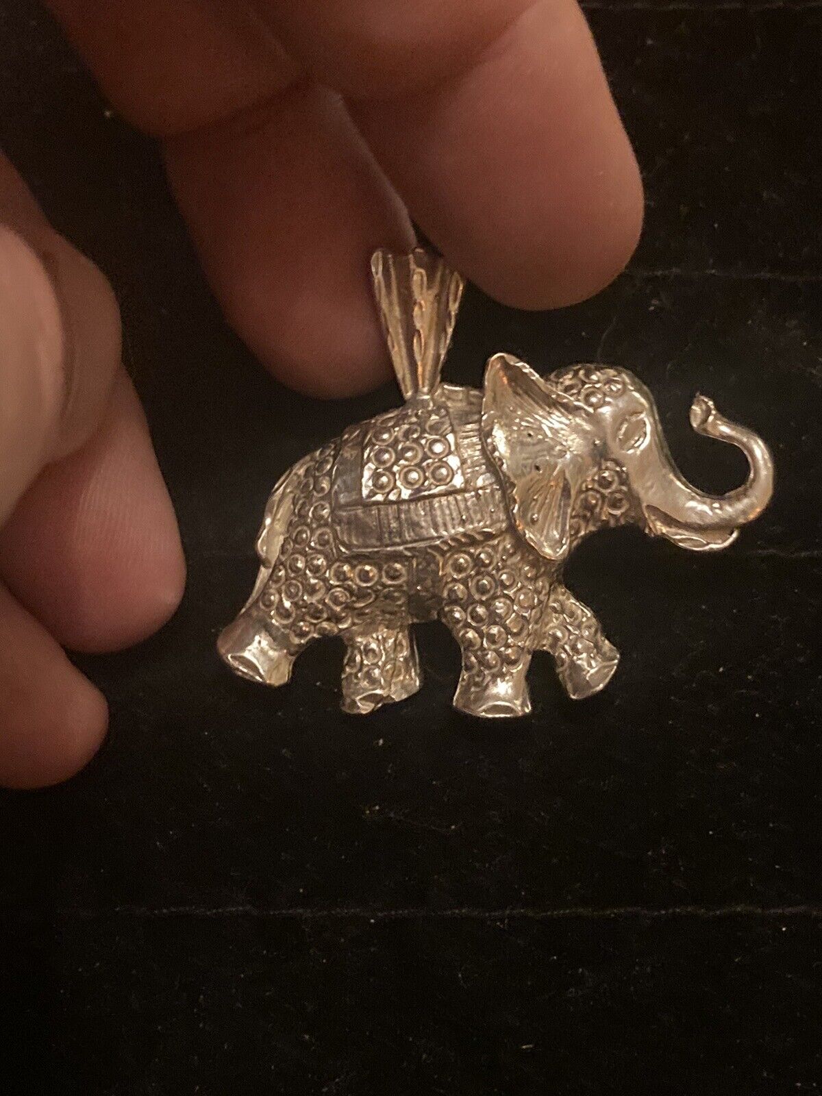 Elephant Sterling Silver Pendant - image 5