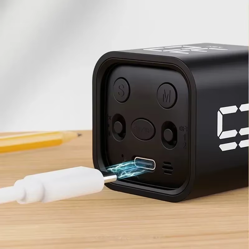 Productivity Cube Timer Gravity Sensor Flipping LED Display 4 Preset Time Dual M - Picture 4 of 23