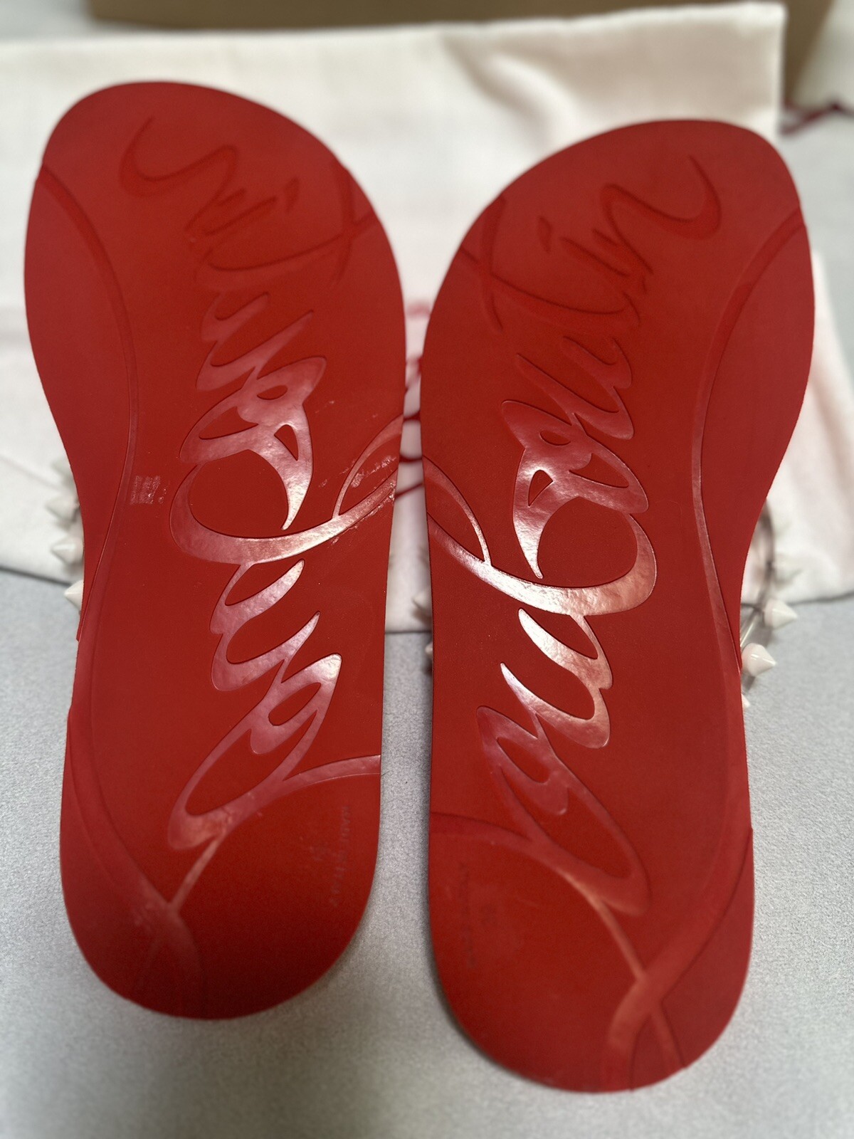Christian Louboutin Loubi Flip Spikes Donna Flip Flop Sandal Size  39 image 8