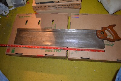 STANLEY 28 inch back saw  / miter saw  , usable  condition and old  surface rust