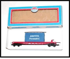 Model Power HO Scale _ Loctite / Permatex _ Flat Car  (MIB)