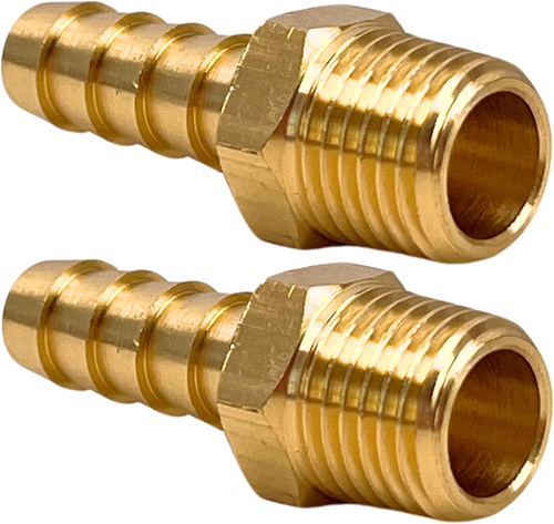 Connettore Per Tubi Flessibili Raccordo Gomito Ottone 3/16 Barb X 1/8 NPT Maschio - Per Tubi Flessibili, Aria, Acqua, Gas Tubo Irrigazione