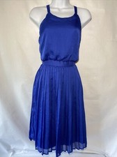 GAP Women's Royal Blue Pleated Skirt Dress, Size 4 NWT