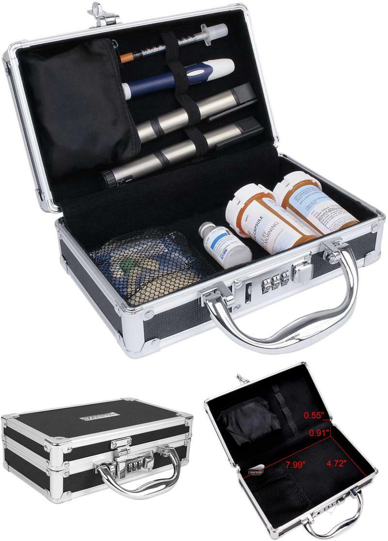 Maletin Con Cerradura De Combinación Para Dinero Documentos De Medicina Valor