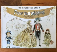 1976 Paper Dolls Go to a Wedding Book Peggy Jo Rosamund
