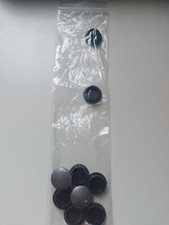 9 srebrnych - szarych otworów pokrywy 1,3cm średnica otworu plastikowe songmiki