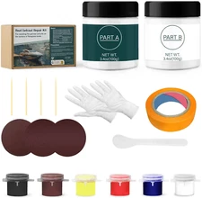 Gel Coat Repair Kit for Boats (Color Match), Marine Fiberglass Repair Kit for Bo