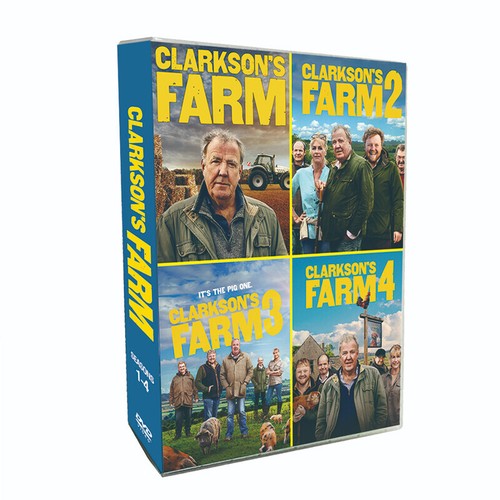 New Sealed Box Set Clarkson's Farm seasons 1-4 8DVD English