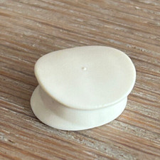 LEGO 3624 Figuren Kappe Minifigur Schaffner Polizei weiss