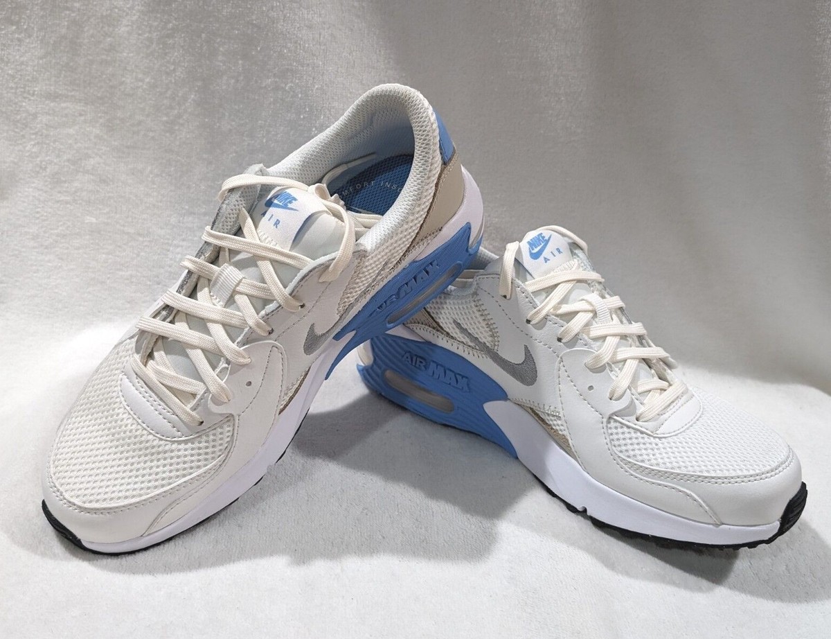 Nike Air Max Excee White/Grey/Blue Women's Sneakers - Size 6.5 NWB