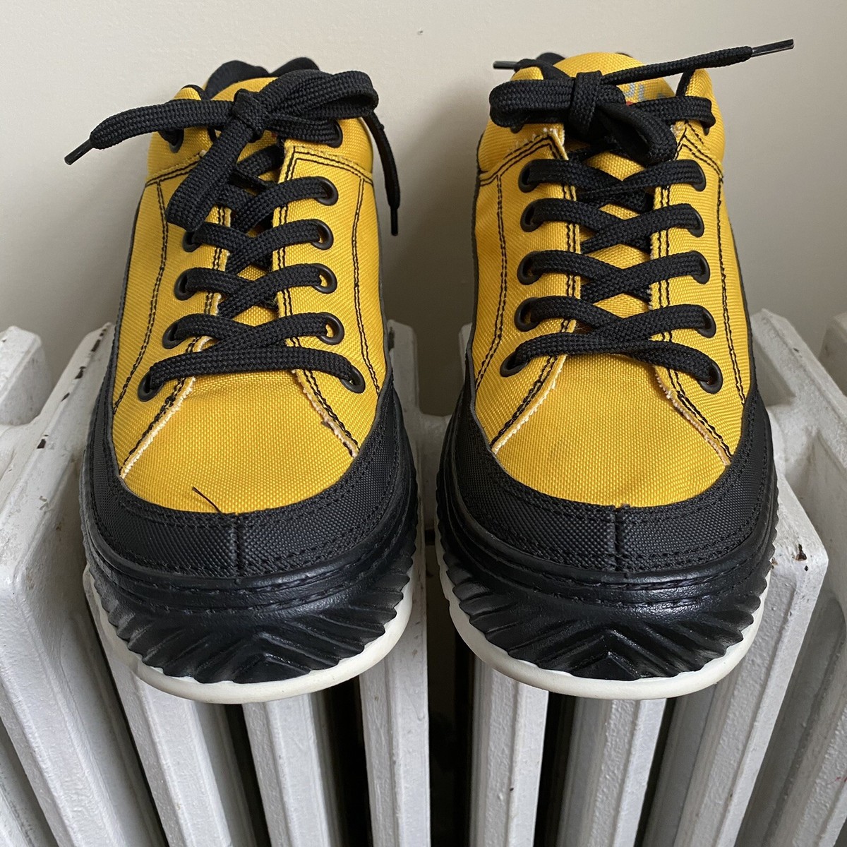 POLO スポーツシューズ ブラック/イエロー Vintage Ralph Lauren Polo Sport Sneaker Shoe Yellow Extreme