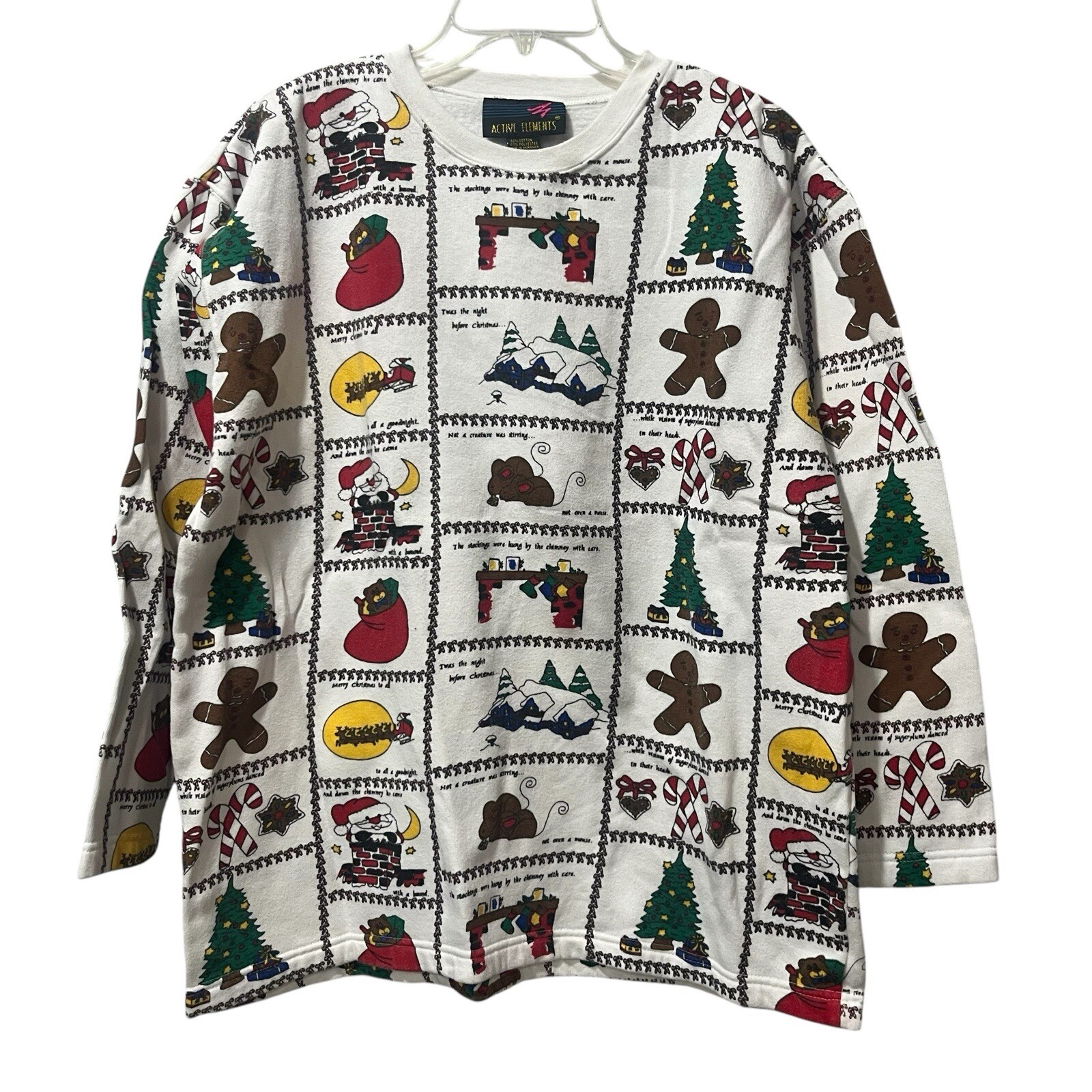 Active Elements Pullover The Night Before Christm… - image 1