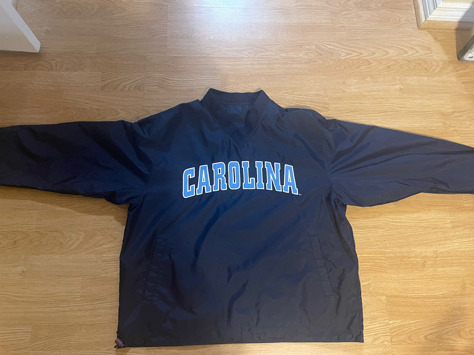 Large Pullover Nylon Windbreaker Jacket, CAROLINA - image 2