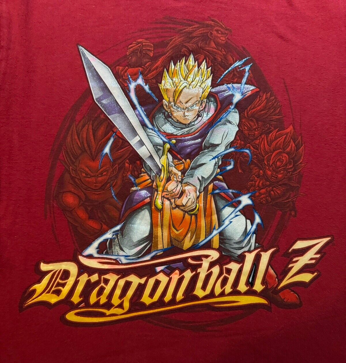 Vintage Dragonball Z Long Sleeve Gohan Z Sword Sh… - image 4