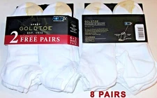 8 Pairs Mens Gold Toe Aqua FX Moisture Dry Cool Comfort Cotton Low Cut Socks
