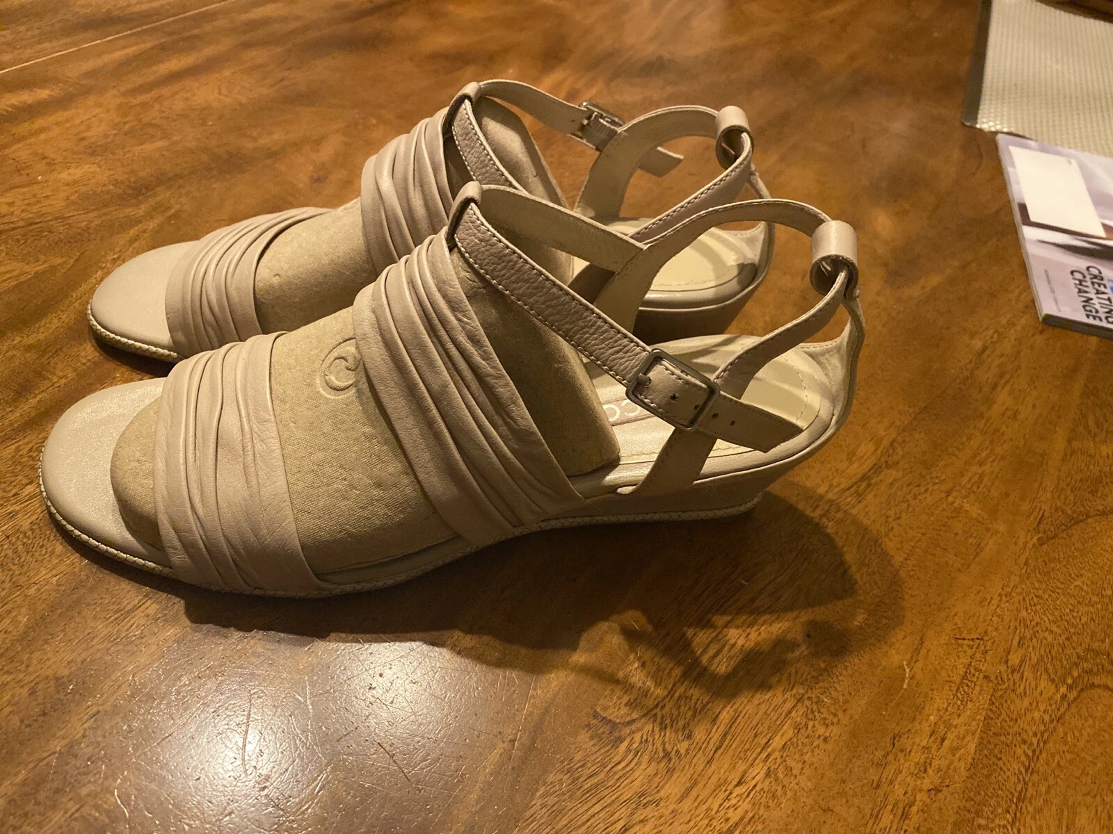 ECCO Sandalo donna donna Rivas 45 Ii con zeppa nudo 40 EU 9 9 5 M US