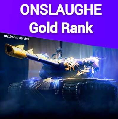 World of Tanks WoT, Onslaught Gold Rank/Boost/EU/NA , AZURE MANTICORE