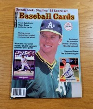 BASEBALL CARDS Magazine Vintage Issue February 1988 - JIM BOTTOMLEY MARK McGWIRE