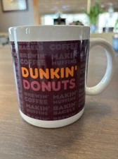 Vintage Dunkin’ Donuts  Ceramic Coffee Mug Cup Rare