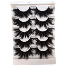  False Eyelashes Fluffy 25MM Lashes Dramatic Faux 3D Mink Luxurious|18-25MM