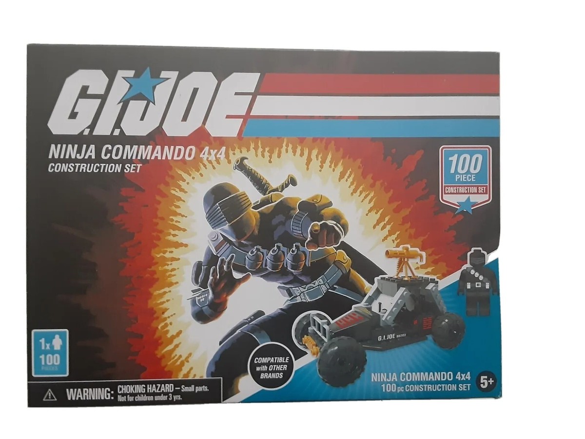 Hasbro G.I. Joe スネークアイズ Ninja Commando GI JOE Snake Eyes Ninja Commando 4x4 Construction Set 100pc