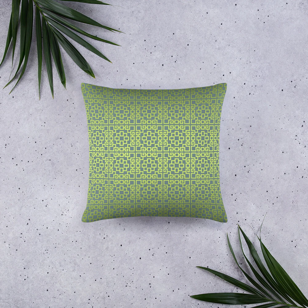 LATTICE Green 2 Pillow
