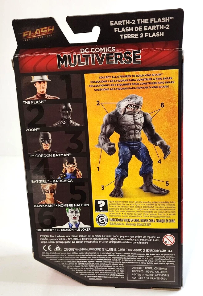 DC Comics Multiverse EARTH-2 THE FLASH King Shark TV Series 7" Mattel Edition - image 4 of 4