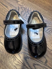 See Kai Run Patent Leather Mary Jane's Black Little Girls Sz 12c NWT