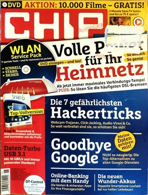 CHIP Magazin 06/2014 WLAN Heimnetz Hackertricks Goodbye Google inkl. DVD