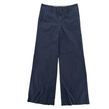 Vince Pants Womens 4 Wide Leg High Rise Cotton Blend Trouser Made USA